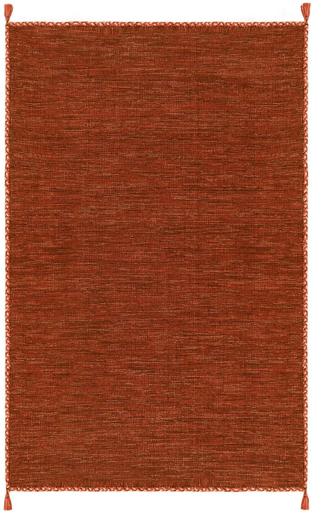 Safavieh Montauk Mtk150P Orange / Black Solid Color Area Rug