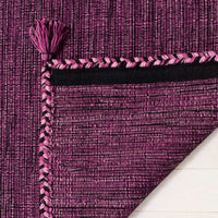 Safavieh Montauk Mtk150R Purple / Black Solid Color Area Rug