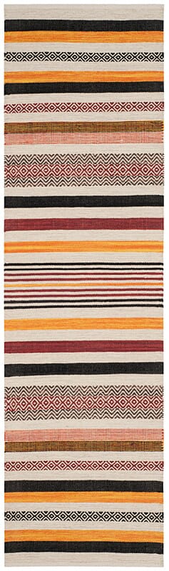 Safavieh Montauk Mtk211A Red / Multi Striped Area Rug