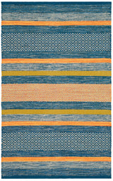 Safavieh Montauk Mtk213A Blue/Orange Rug.