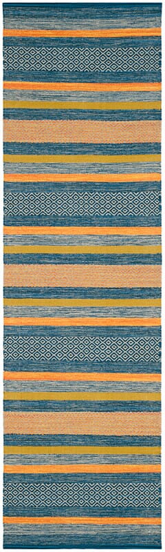 Safavieh Montauk Mtk213A Blue/Orange Rug.