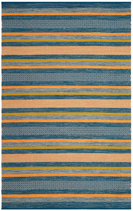 Safavieh Montauk Mtk213A Blue/Orange Rug.