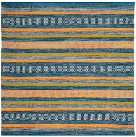 Safavieh Montauk Mtk213A Blue/Orange Rug.