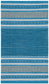 Safavieh Montauk Mtk214A Blue / Grey Striped Area Rug