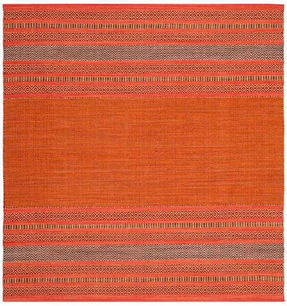 Safavieh Montauk Mtk214B Orange / Red Striped Area Rug