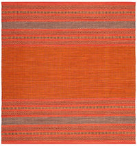 Safavieh Montauk Mtk214B Orange / Red Striped Area Rug