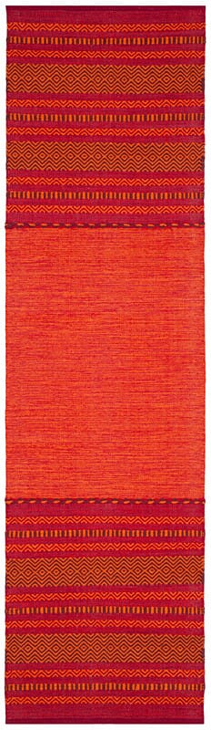 Safavieh Montauk Mtk215A Orange / Red Striped Area Rug