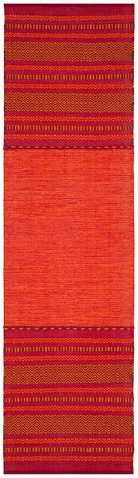 Safavieh Montauk Mtk215A Orange / Red Striped Area Rug