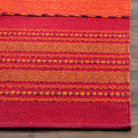 Safavieh Montauk Mtk215A Orange / Red Striped Area Rug