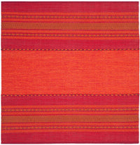 Safavieh Montauk Mtk215A Orange / Red Striped Area Rug