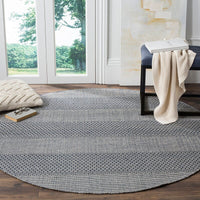 Safavieh Montauk Mtk330B Ivory / Navy Striped Area Rug