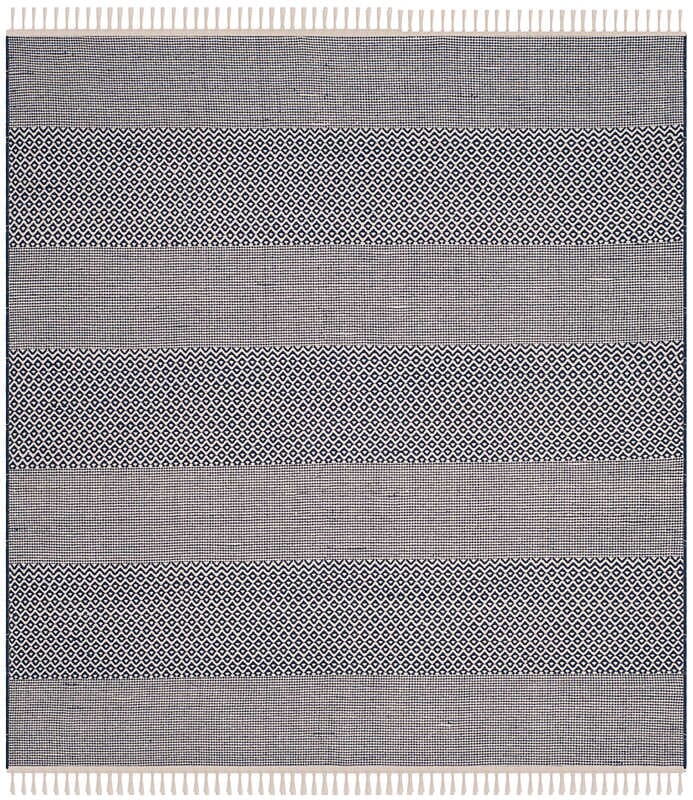 Safavieh Montauk Mtk330B Ivory / Navy Striped Area Rug