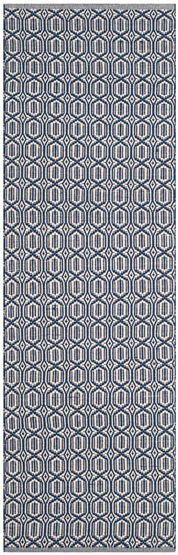 Safavieh Montauk Mtk333B Ivory / Navy Geometric Area Rug