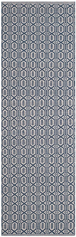 Safavieh Montauk Mtk333B Ivory / Navy Geometric Area Rug