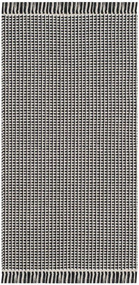 Safavieh Montauk Mtk340D Ivory / Black Solid Color Area Rug