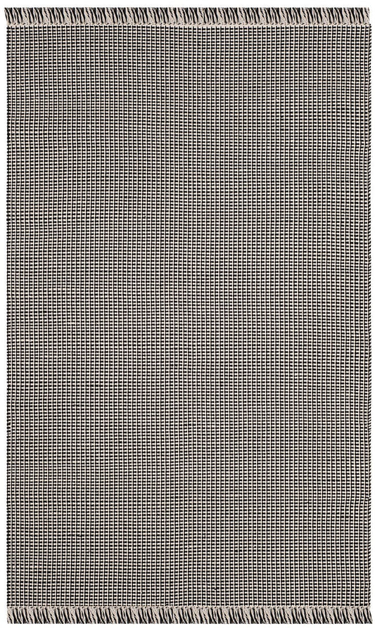 Safavieh Montauk Mtk340D Ivory / Black Solid Color Area Rug