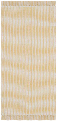 Safavieh Montauk Mtk340E Ivory / Yellow Solid Color Area Rug