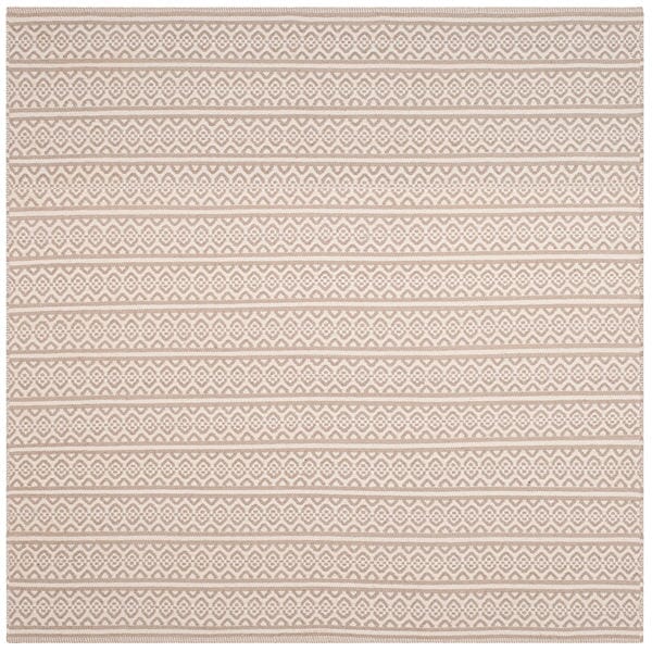 Safavieh Montauk Mtk341A Ivory / Grey Striped Area Rug