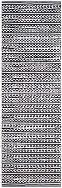 Safavieh Montauk Mtk341B Ivory / Navy Striped Area Rug