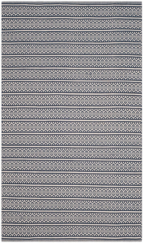 Safavieh Montauk Mtk341B Ivory / Navy Rugs.