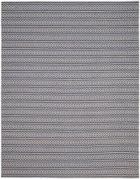 Safavieh Montauk Mtk341B Ivory / Navy Striped Area Rug