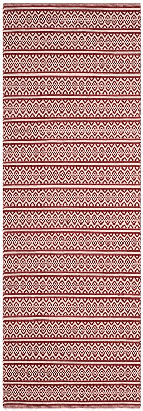 Safavieh Montauk Mtk341C Ivory / Red Striped Area Rug