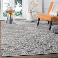 Safavieh Montauk Mtk341D Ivory / Black Striped Area Rug