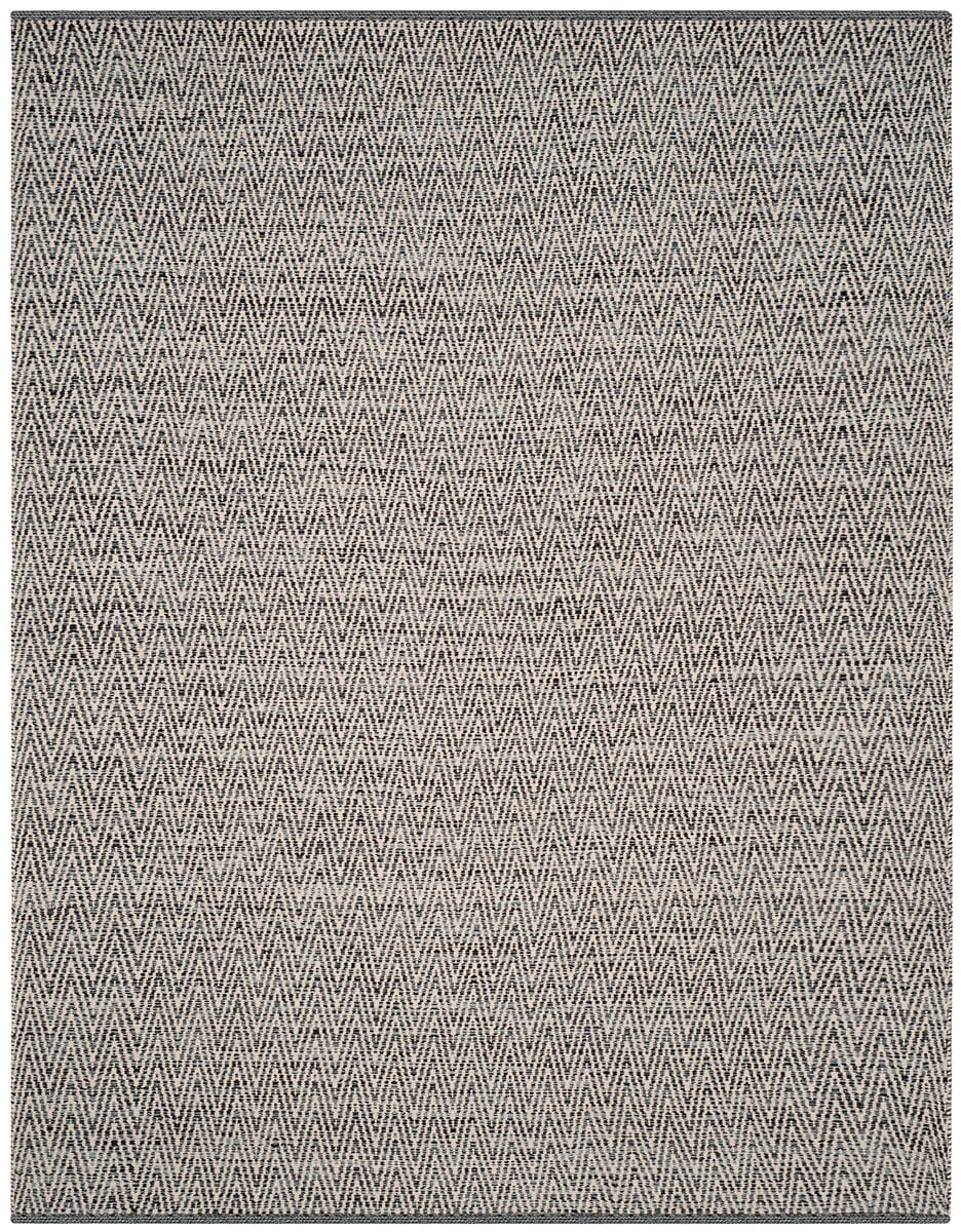 Safavieh Montauk Mtk411A Ivory / Dark Grey Chevron Area Rug