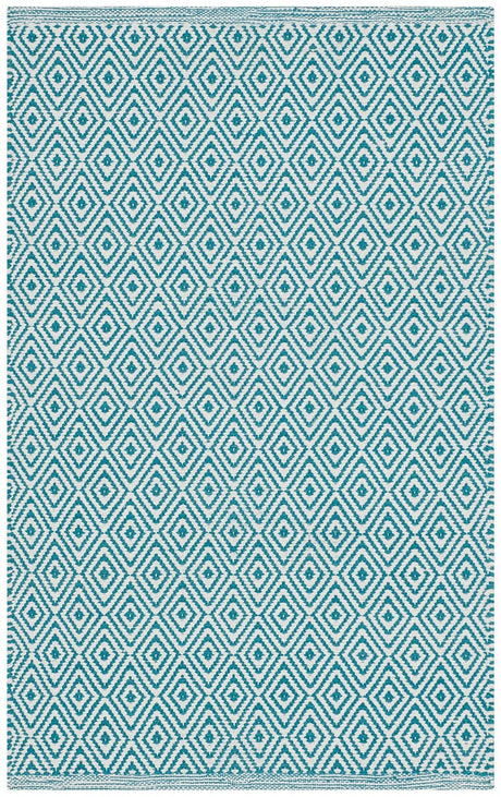 Safavieh Montauk Mtk515B Ivory / Turquoise Rugs.