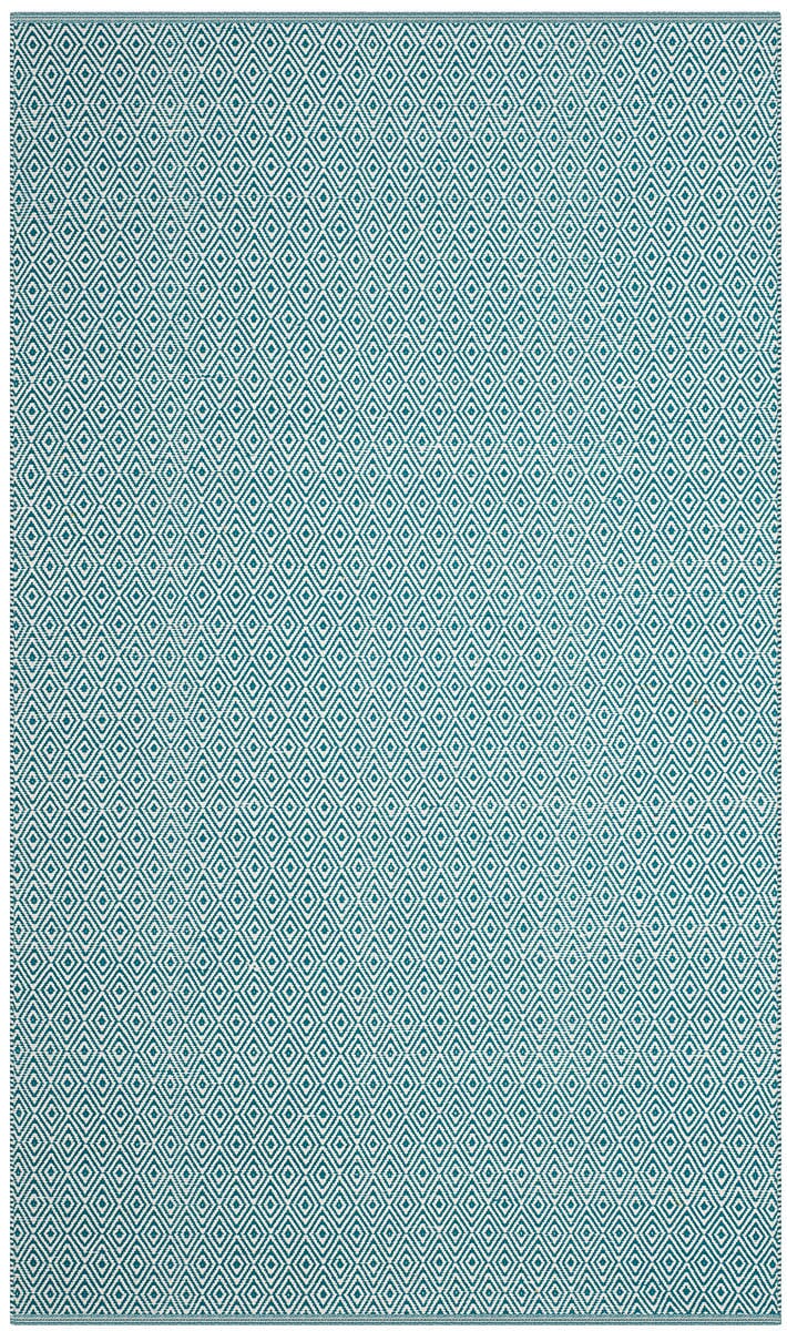 Safavieh Montauk Mtk515B Ivory / Turquoise Area Rug