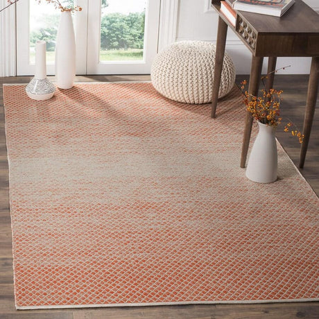 Safavieh Montauk Mtk601D Orange/Ivory Rug.