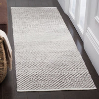 Safavieh Montauk Mtk601K Light Grey / Ivory Striped Area Rug