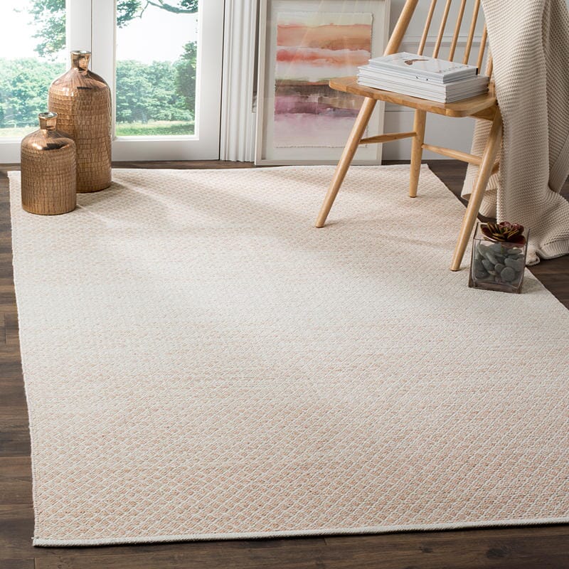 Safavieh Montauk Mtk601R Beige / Ivory Solid Color Area Rug