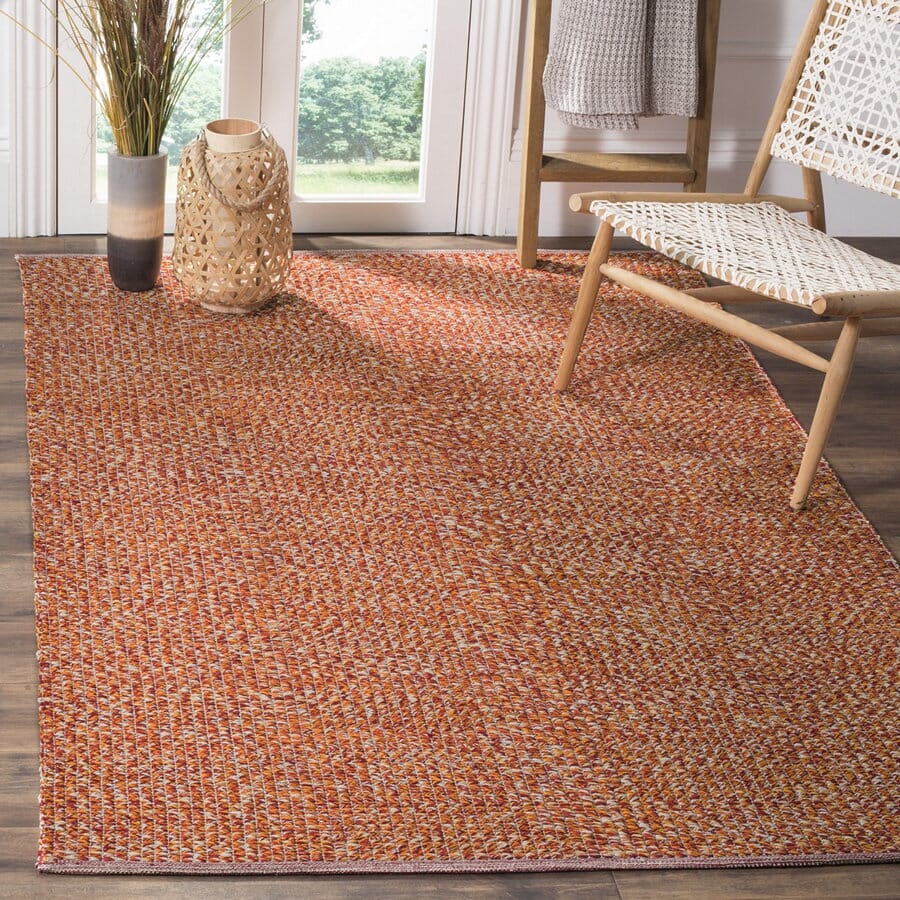 Safavieh Montauk Mtk602D Orange / Multi Solid Color Area Rug