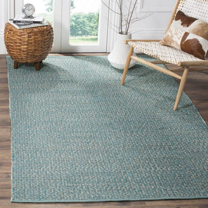 Safavieh Montauk Mtk602E Turquoise / Multi Solid Color Area Rug