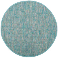 Safavieh Montauk Mtk602E Turquoise / Multi Solid Color Area Rug