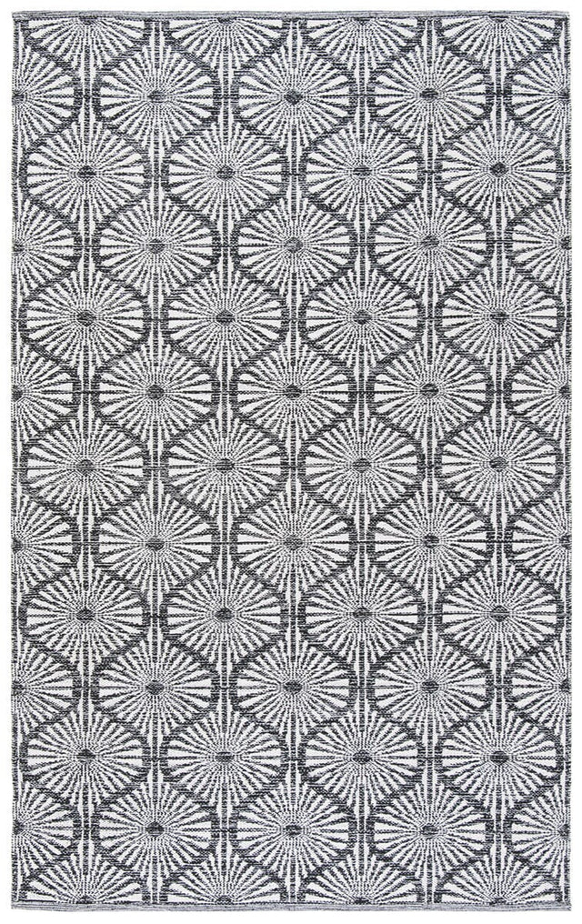 Safavieh Montauk Mtk606A Black / Ivory Geometric Area Rug