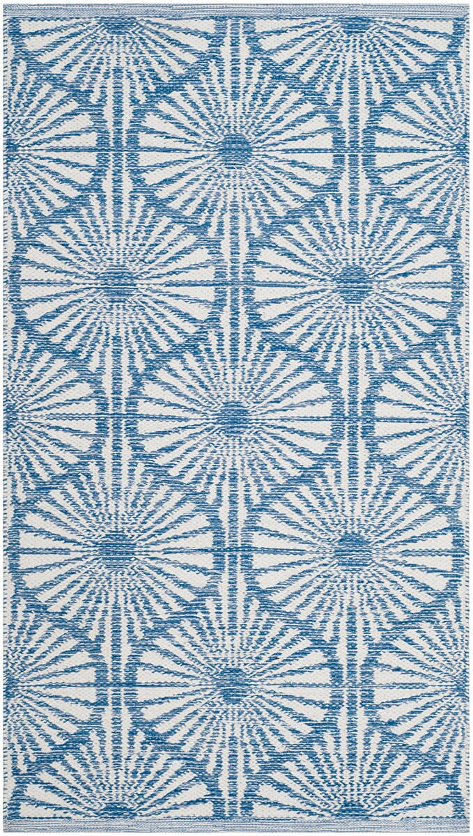 Safavieh Montauk Mtk606B Blue / Ivory Geometric Area Rug