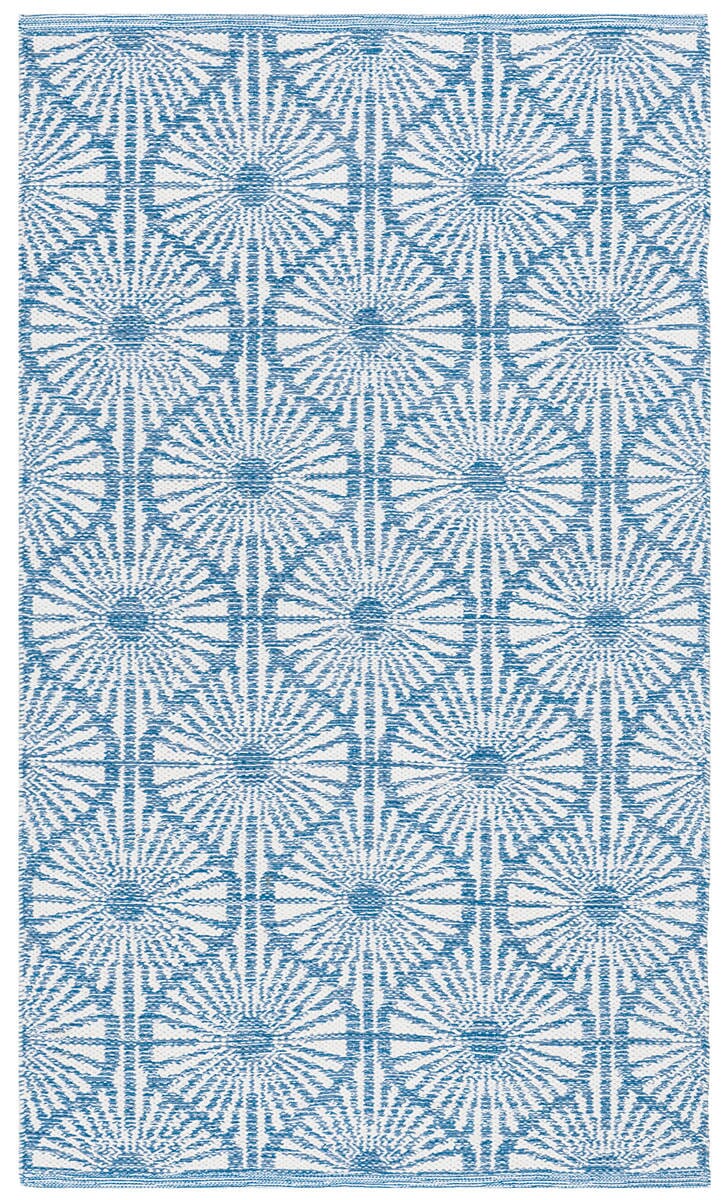 Safavieh Montauk Mtk606B Blue / Ivory Geometric Area Rug