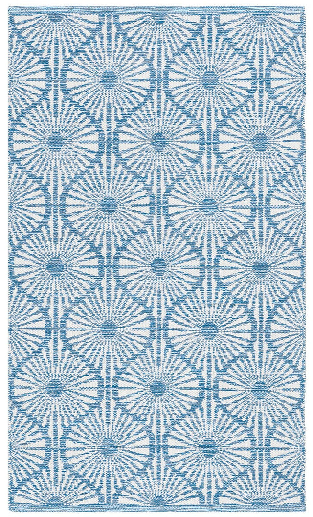 Safavieh Montauk Mtk606B Blue / Ivory Geometric Area Rug