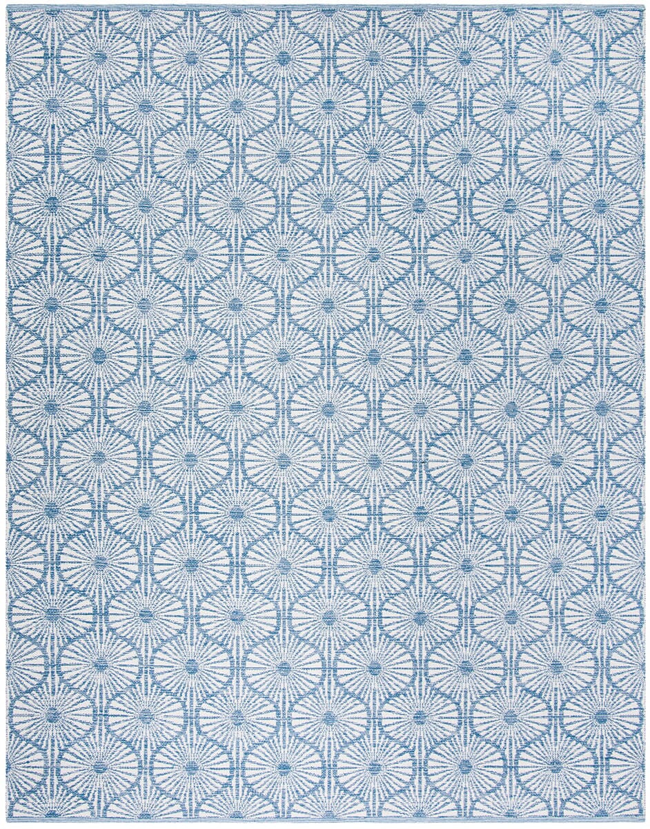 Safavieh Montauk Mtk606B Blue / Ivory Geometric Area Rug