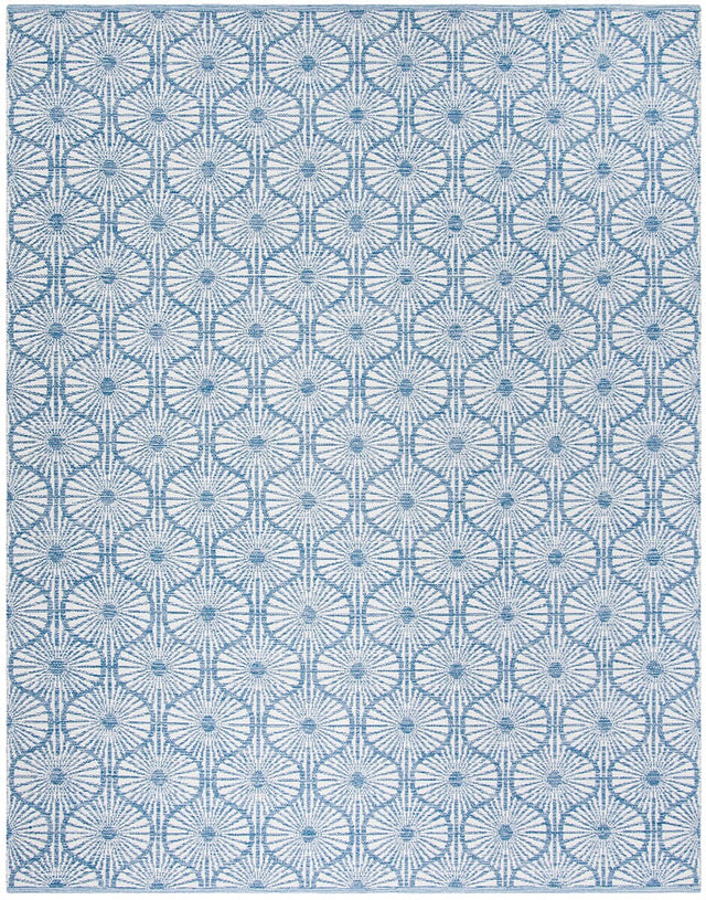 Safavieh Montauk Mtk606B Blue / Ivory Geometric Area Rug