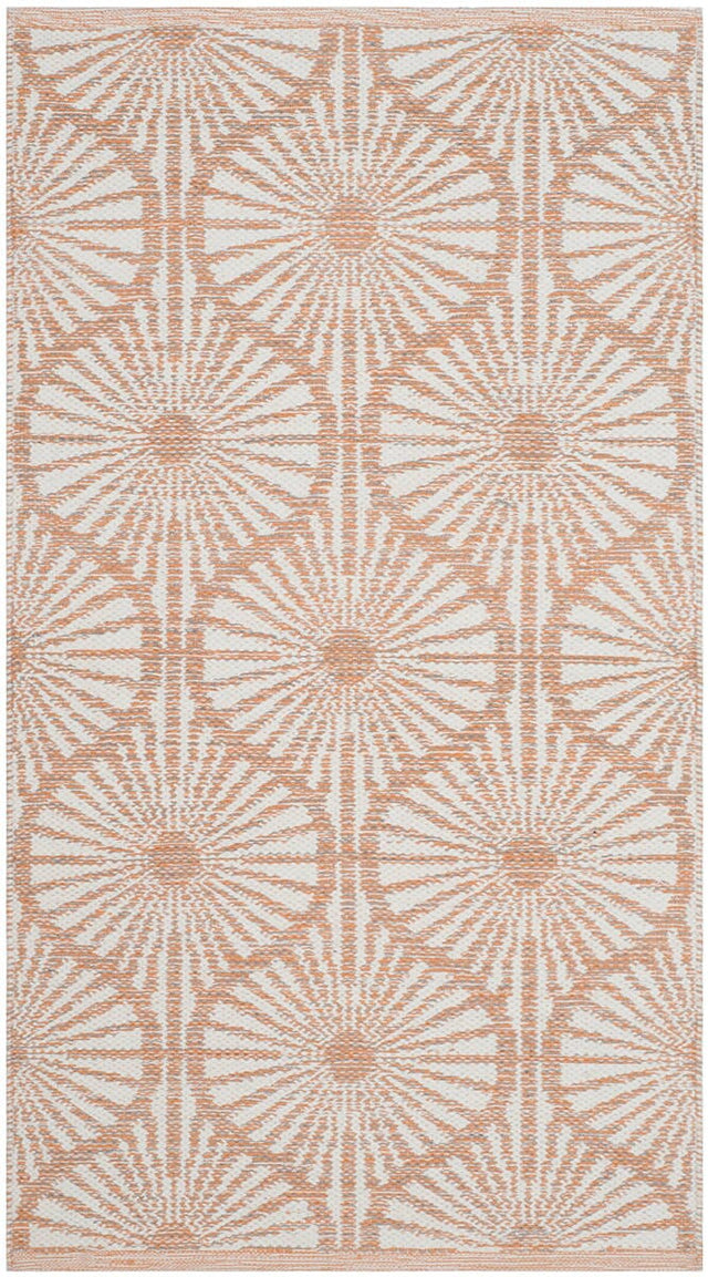 Safavieh Montauk Mtk606D Orange / Ivory Rugs.