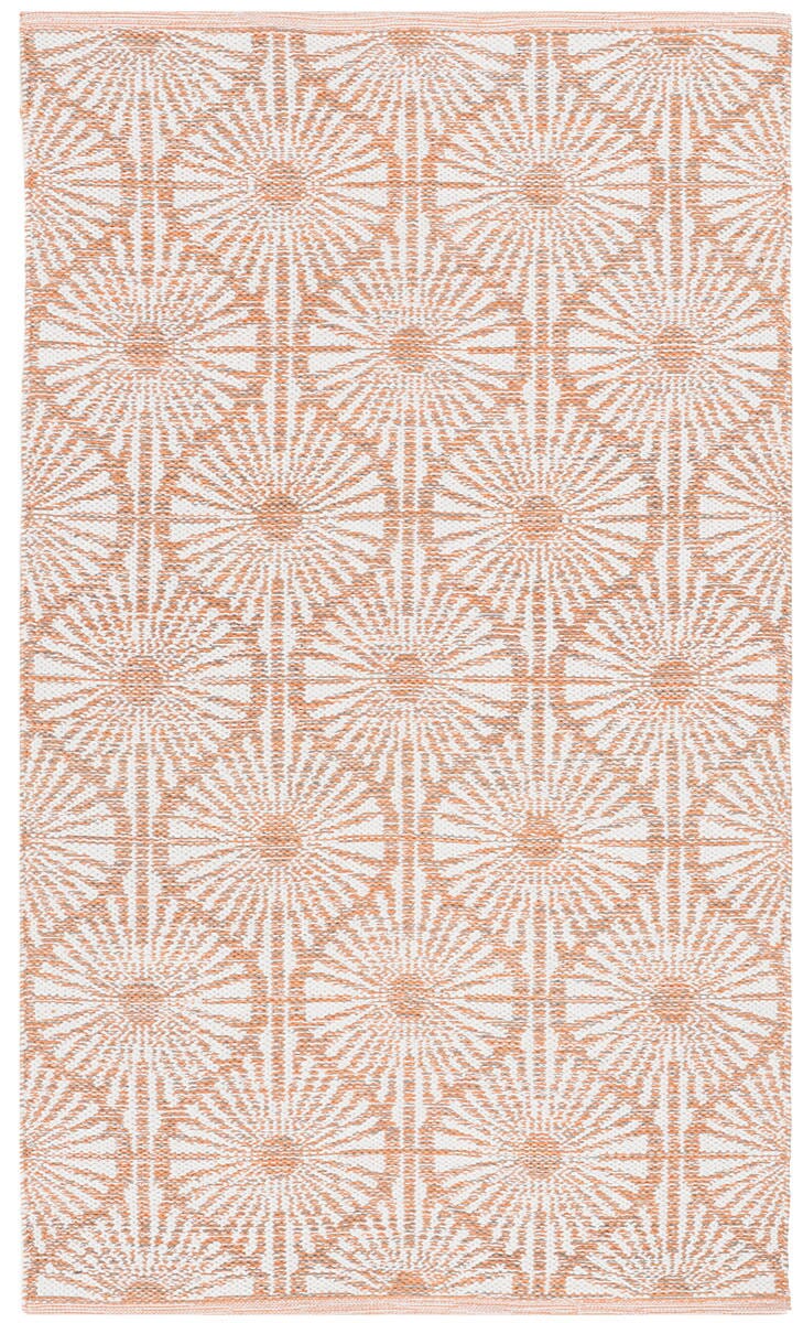 Safavieh Montauk Mtk606D Orange / Ivory Geometric Area Rug