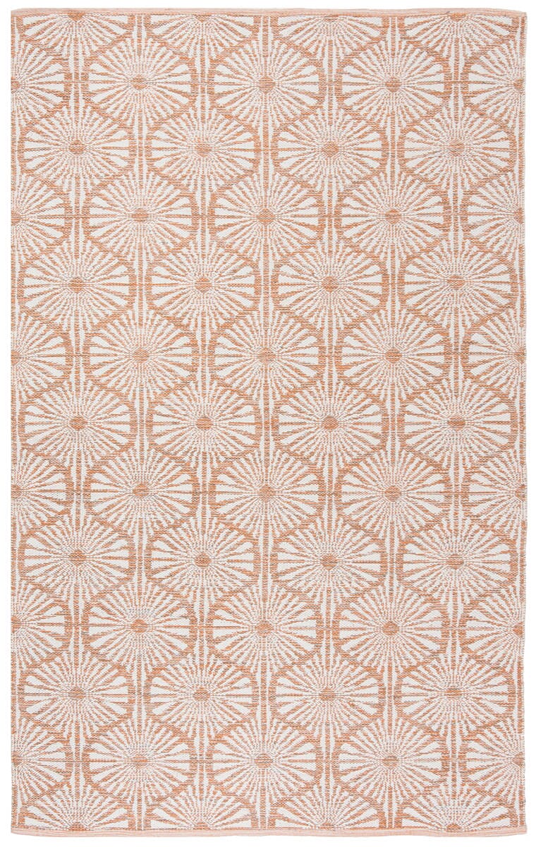 Safavieh Montauk Mtk606D Orange / Ivory Geometric Area Rug