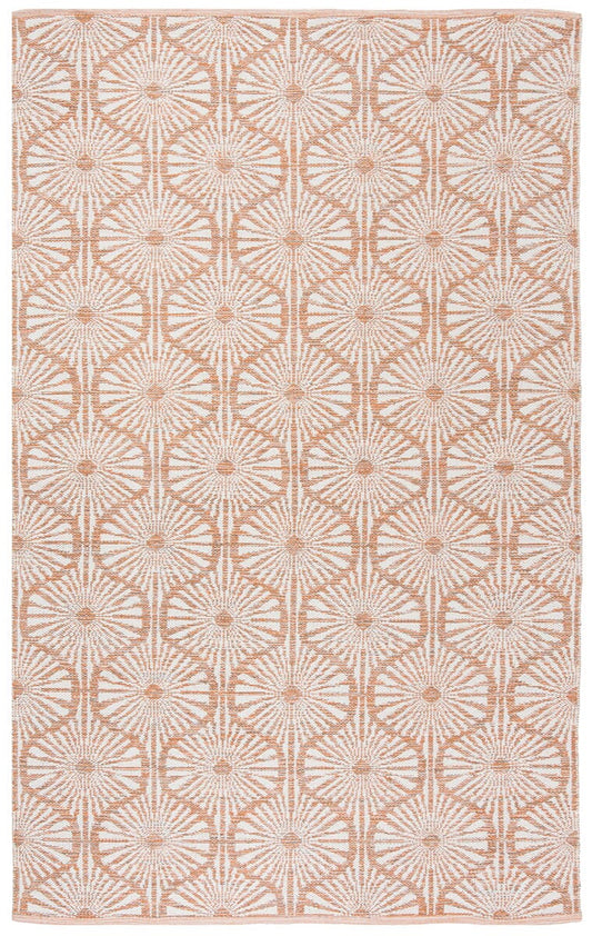 Safavieh Montauk Mtk606D Orange / Ivory Geometric Area Rug