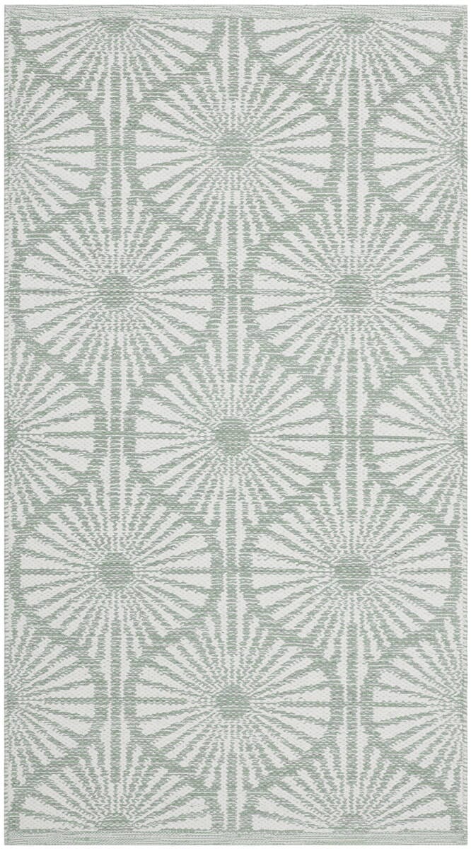 Safavieh Montauk Mtk606G Light Green / Ivory Geometric Area Rug