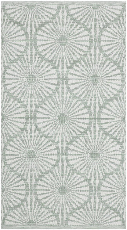 Safavieh Montauk Mtk606G Light Green / Ivory Geometric Area Rug