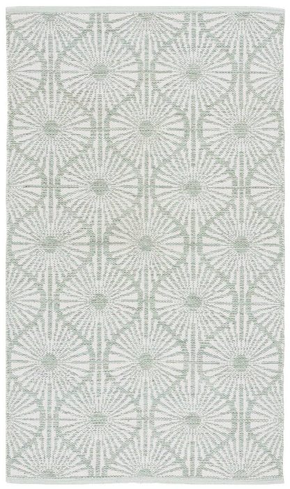 Safavieh Montauk Mtk606G Light Green / Ivory Geometric Area Rug