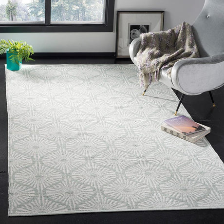 Safavieh Montauk Mtk606G Light Green / Ivory Rugs.